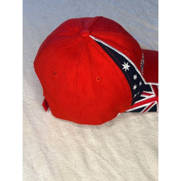 Australia Flag Red Strapback Hat Baseball Cap Stars - Picture 7 of 8